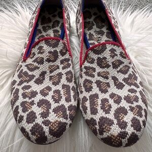NWOT Rothy's Brown Leopard Print Loafers - Size 6
